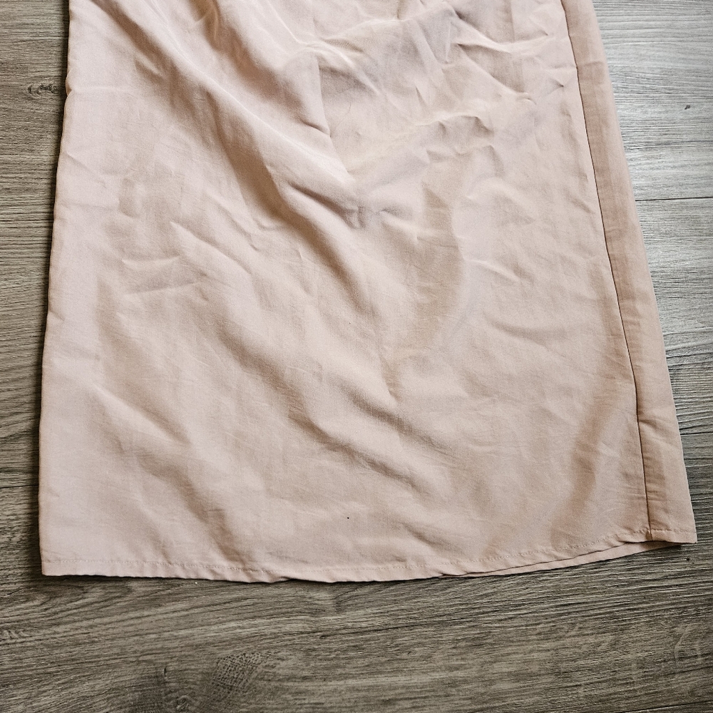 H&M Blush Pink Off-the-Shoulder Cotton Dress - Picture 2 of 5